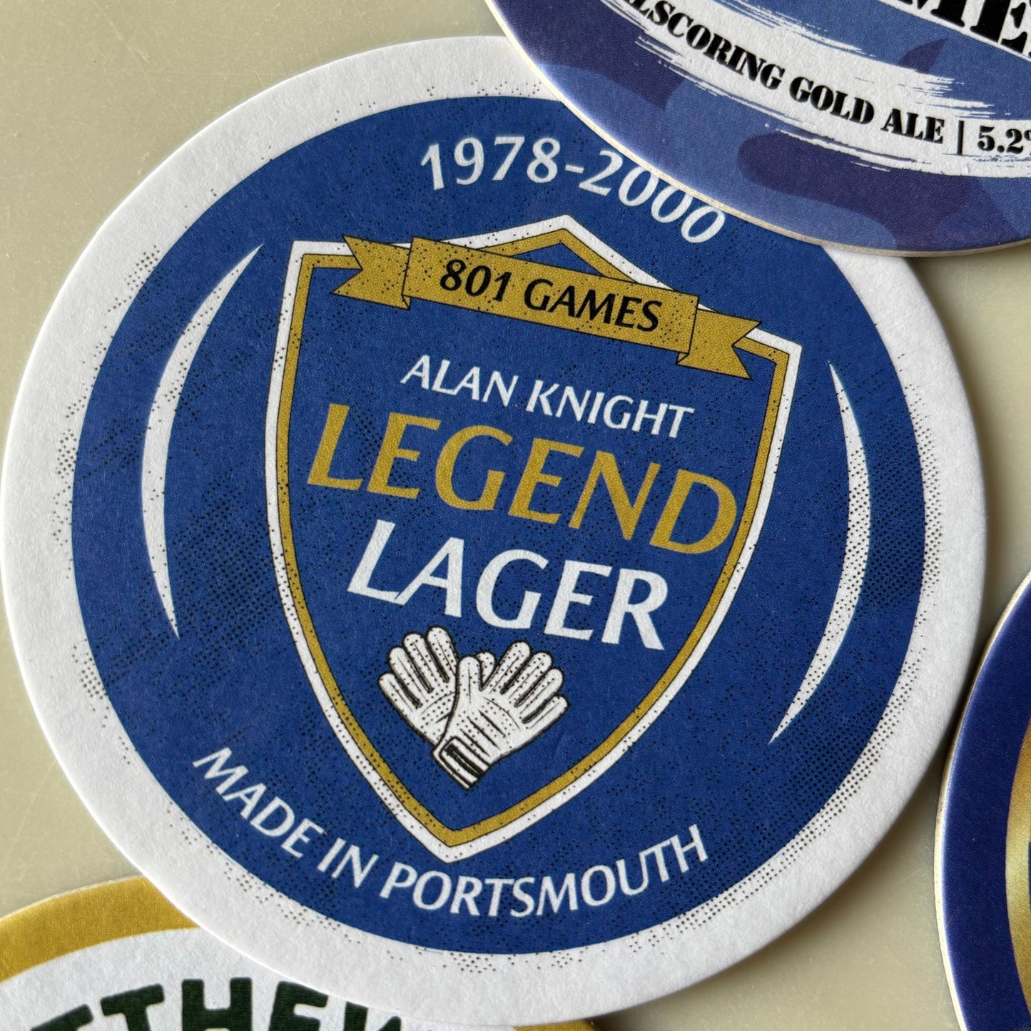 Portsmouth FC beer mats: 'Icons' collection