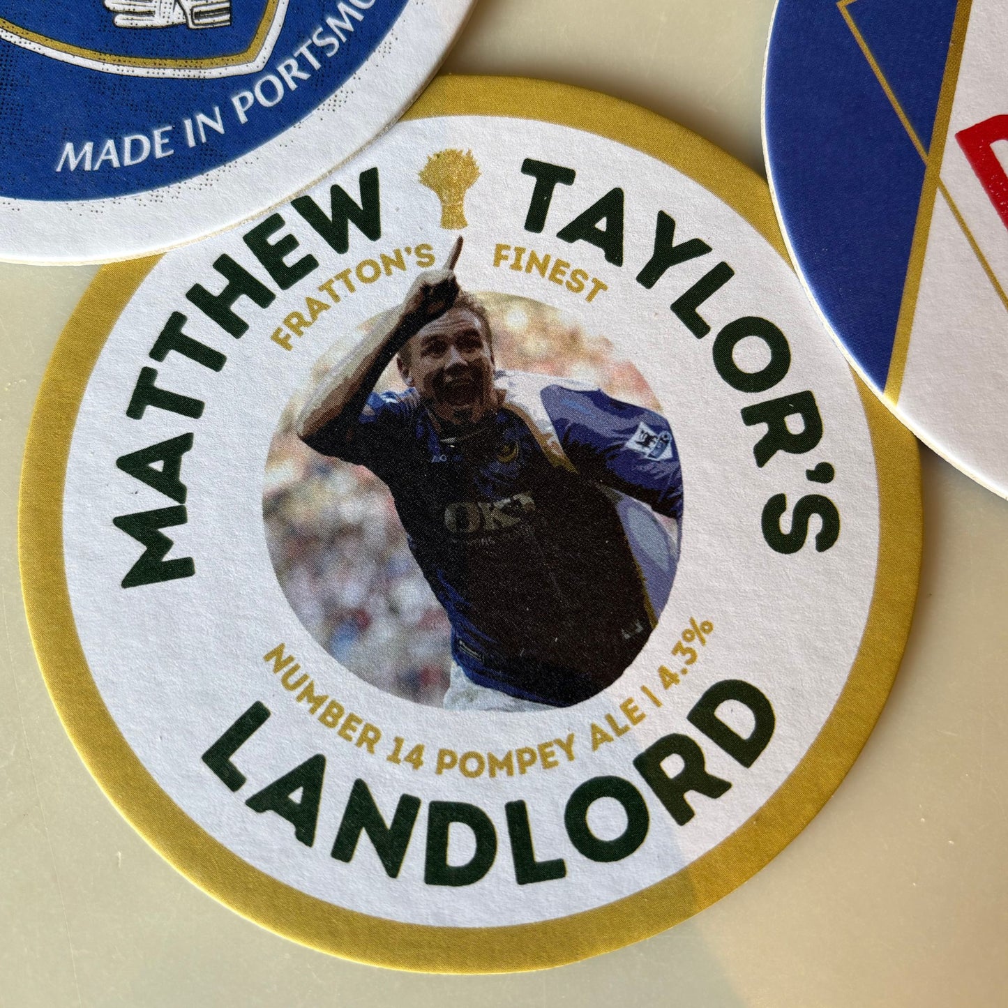 Portsmouth FC beer mats: 'Icons' collection