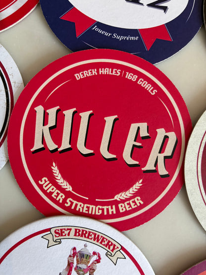 Charlton Athletic FC beer mats: Icons collection