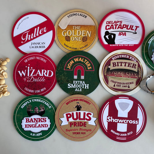 Stoke City FC beer mats: Icons collection