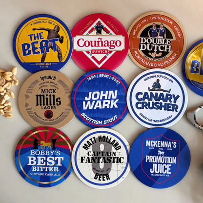 Ipswich Town FC beer mats: Icons collection