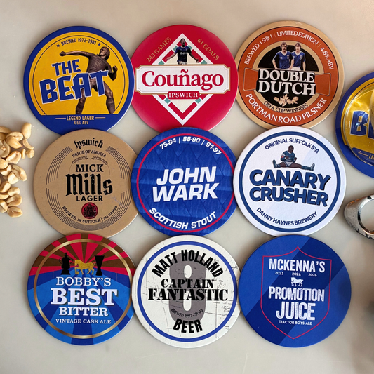 Ipswich Town FC beer mats: Icons collection