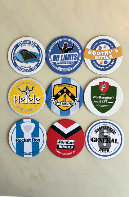 Huddersfield Town FC beer mats: Icons collection