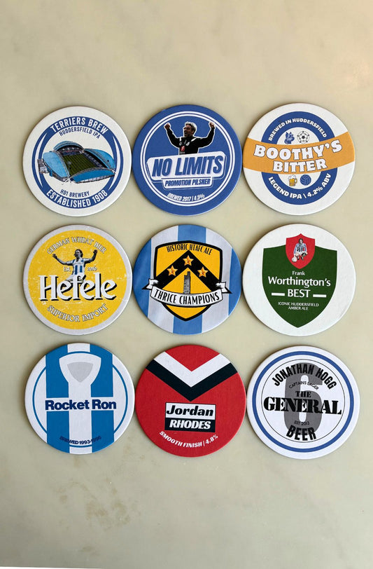 Huddersfield Town FC beer mats: Icons collection