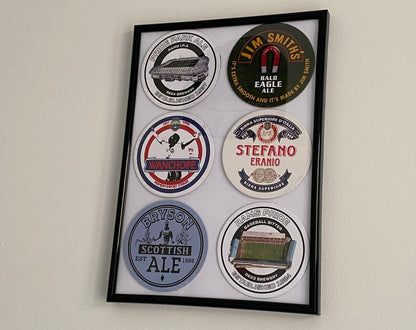 Derby County 'Icons' framed beermat print