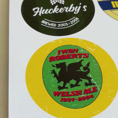 Norwich City FC 'Icons' beer mat print